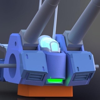 silah deposu kitle üretim tip 1 144 dönüştürmek takım gundam robot Zaku sarı göz fitil bilim fi 3d print model - Mito3D
