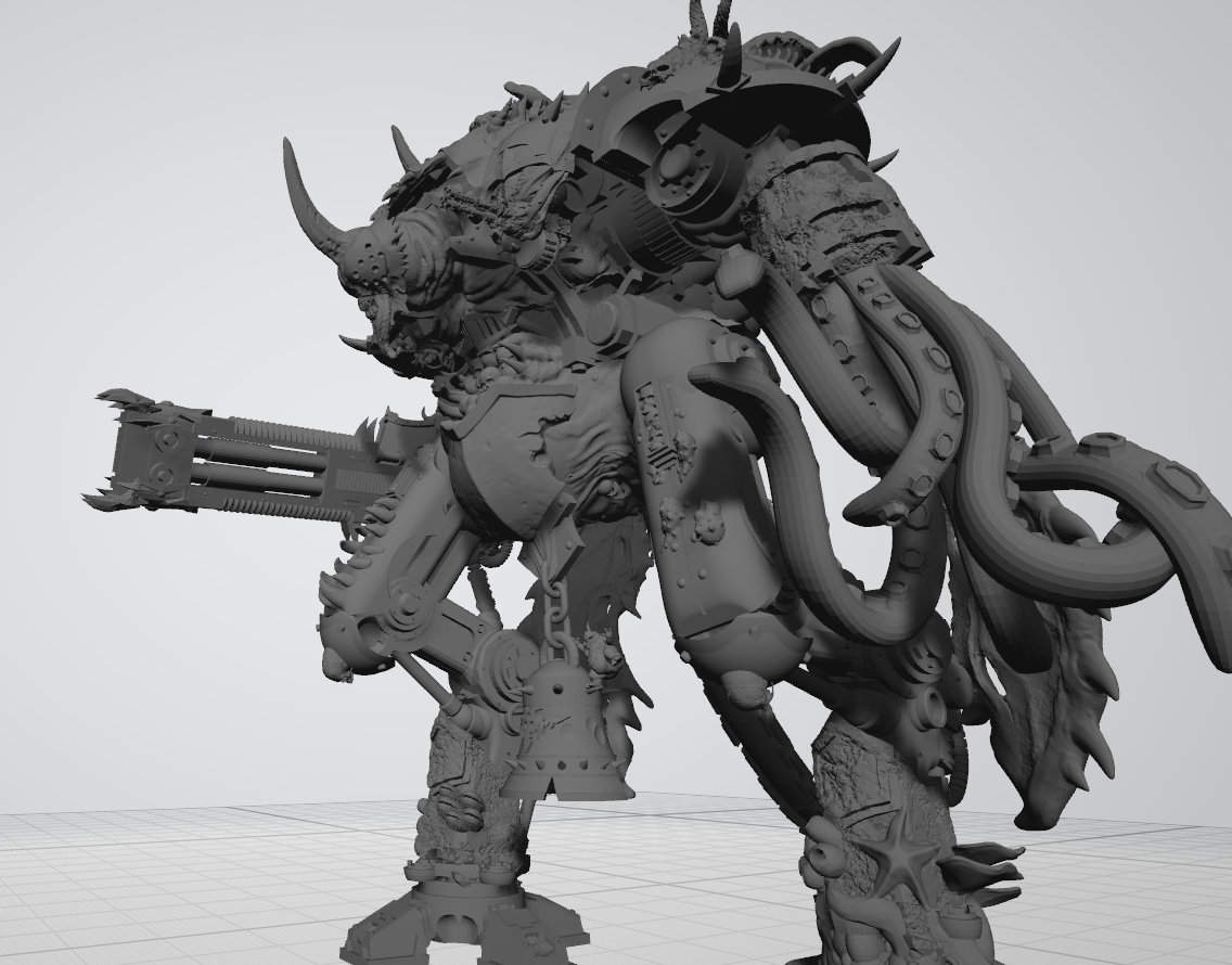 gorgoteo Caballero abominación enfermedad pestilencia 40kay 3D print model - Mito3D