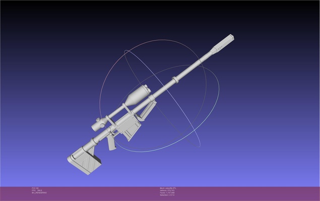 gurren lagann yoko rifle arte réplica cosplay traje anime littner lagann tengen toppa gorren 3d print model - Mito3D