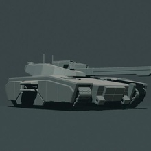 gurteltier mbt Spiel battletech - Spielzeug high poly stilisierte mechwarrior Fahrzeug tank 3d print model - Mito3D