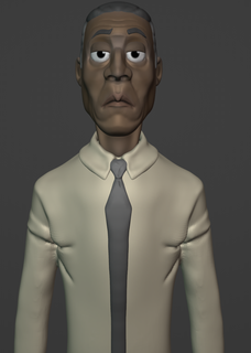 gus breaking bad fan made model bust character 3d print model - Mito3D