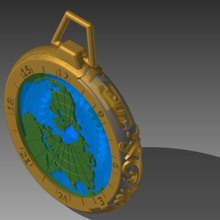 o reforço do relógio de greenwich meridian gadget anycubic3d brinquedo mecanismo mudanças mecânico 3d print model - Mito3D