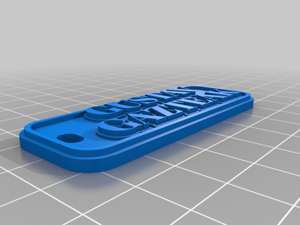 gustav personalizado llaveros joyería joya llaves 3d print model - Mito3D
