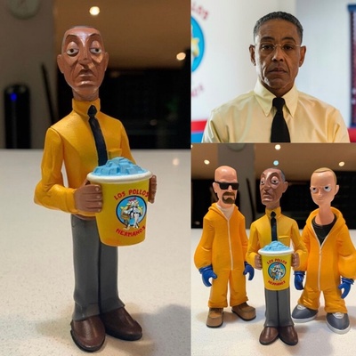 gustavo fring breaking bad jesse chemistry drugs crystal meth chemical figure marvel los pollos amazing nice 3d 3dprint cheap awesome walter white price 3d print model - Mito3D