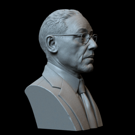 gustavo fring giancarlo esposito breaking bad melhor chamada de saul a arte o quebrando mau do busto retrato likenes sidnaique s realista escultura 3D print model - Mito3D