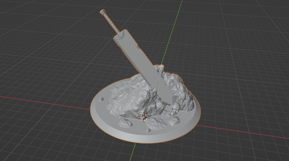 cesaret bıçak ağzı diyorama Sanat çılgın Ejderha avcı 3d print model - Mito3D
