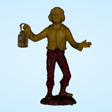ragazzo lanterna art lam la texture il presepe scultura 3d print model - Mito3D