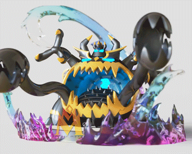 Signore Guzz leggendario pok lun figurina fan arte Pokemon Evoluzione art nintendo 3d gioco anime 3d print model - Mito3D