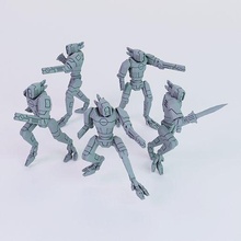 gx1 combat drone greater good printable scifi 28mm terrain xenos xeno 3dprint tabletop resin future technology miniature greater good 2pi tau krootox pose space communist 3d print model - Mito3D