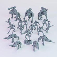 gx drone cadre bundle greater good printable scifi 28mm terrain xenos xeno 3dprint tabletop resin future technology miniature greater good 2pi tau krootox pose space communist 3d print model - Mito3D