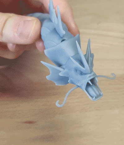 gyarados artikuliert seeschlange drachen wasser schlange flexi flexibel karpador spielzeug artikulieren meer monster 3d print model - Mito3D