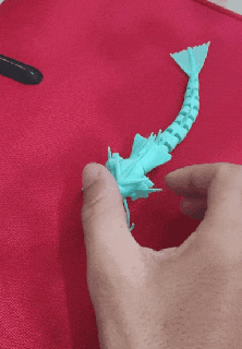 gyarados empujar Lun flexi articulado pokemon flexible 130 charizard pokebola 3d print model - Mito3D