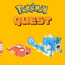 gyarados evolutions - pokemon quest 8-bits pokemonquest magikarp 3d print model - Mito3D