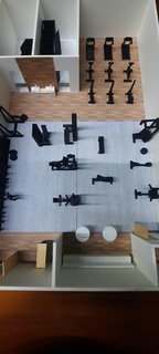 gym chair furniture modern sillamodern bocachair sillaboca architecture model 3d print model - Mito3D