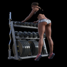 gym badass woman 3d print model - Mito3D