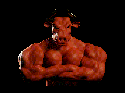 gym bull head Art animals bust art gymbro animal figures 3d print model - Mito3D