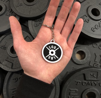 gym keychain lover plates fitness kettlebell key dumbbell tiny weight rocker wellness gadget 3d lbs 3d print model - Mito3D