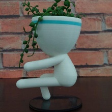 Gym thème Robert plante style vase pot succulent cactus crossfit trx faire exercices fleur 3d print model - Mito3D