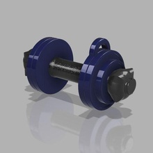 Fitnessstudio Gewichte Schlüsselbund Mode Schlüssel Ring motivierend 3d print model - Mito3D