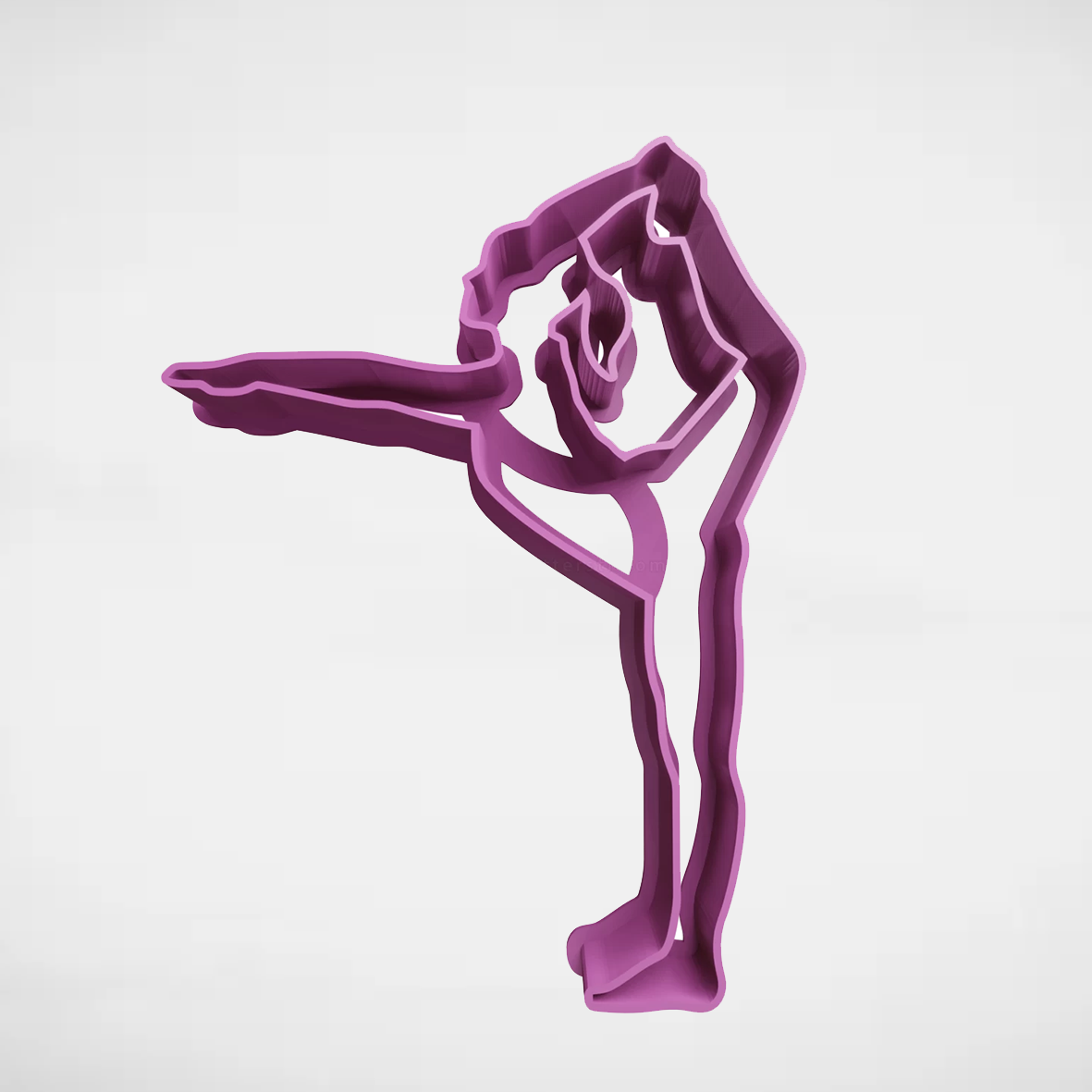 jimnastikçi kız kurabiye kesici kesiciler stl kalıplar ritmik 3D print model - Mito3D