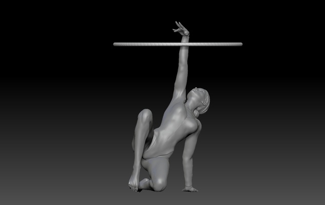 ginástica 3 esporte exercício esportes equipamento treinamento musculação personagem exercite pobre aeróbico ginásio 3d print model - Mito3D