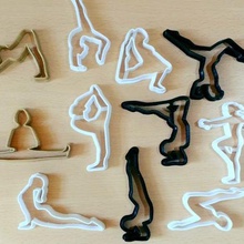 gymnasts kit x11 cookie cutter contour home sharp moulds fondant gym cutters kitchen design cookies set 3d print model - Mito3D