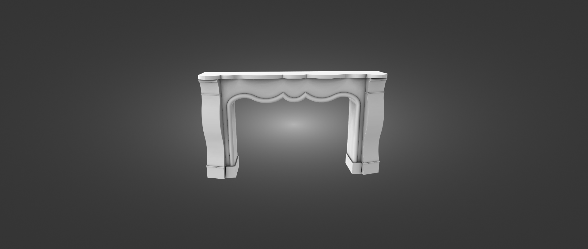 gesso decoração lareira 3d impressão stl 3D print model - Mito3D