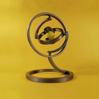 gyro sculpture neutron décoration recyclage Accueil maison décor ender art table libre gyroscope impression endroit 3d print model - Mito3D