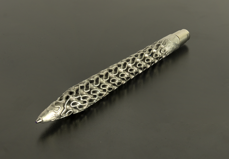 gyroid 3d dolma kalem araçlar dmls direkt metal lazer sinterleme Schmidt kalemler baskı ofis yararlı tasarım organik Voronoi 3d print model - Mito3D
