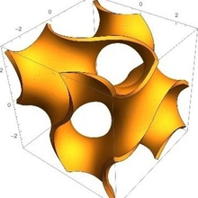 gyroid küp Mathematica geometri 3d print model - Mito3D