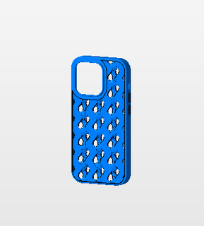 gyroid phone case iphone 14 pro apple 3d print model - Mito3D