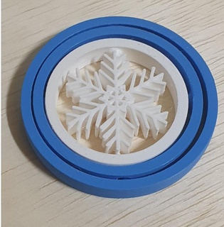 gyroscope snowflake findget 3d print model - Mito3D