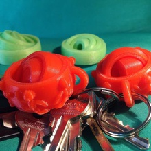 giroscópico chaveiro thingummies a moda giroscópio decoração 3d print model - Mito3D