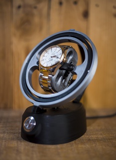 gyroscopic watchmaker design winder watch automatic gyroscope gyroloop 3d print model - Mito3D