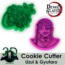 gyutaro & uzui cookie cutter kimetsu yaiba  kimetsu yaiba gyutaro tensei uzui pillars demons cookie cutter anime cookie cutter cookie cookie 3d print model - Mito3D