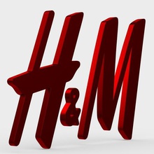 h&m logo moda butik marka giyim tasarım model dükkanı mağaza karakter amblemi stil modelleri sembol lüks aksesuarlar şık trend logotipe baskı yazdırılabilir 3d print model - Mito3D