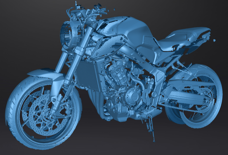 h cb650r 2019-2023 - 3d scan full bike onda cb cb650 cbr stl obj moto motorcycle tuning performance 3d print model - Mito3D