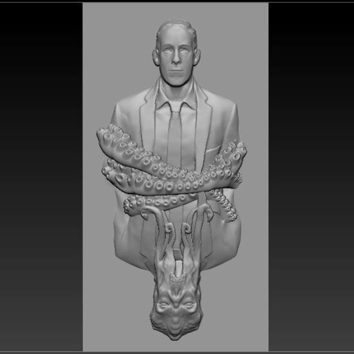 h p lovecraft art mythos cthulhu di soccorso la scultura cnc 3D print model - Mito3D