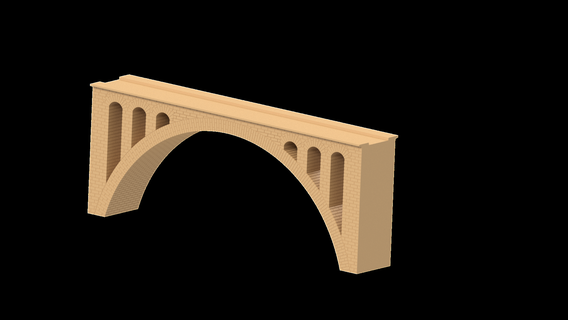 h0 brige train toy train h0 model bridge 3d printing h0 bridge  3d print model - Mito3D