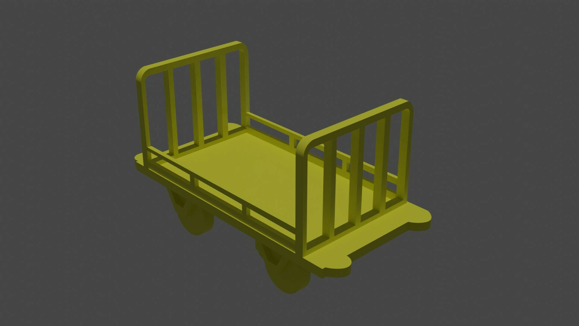 h0 plataforma vagón barra remolque juego coche vehiculo mibaheft construcción dibujo carretilla 3D print model - Mito3D