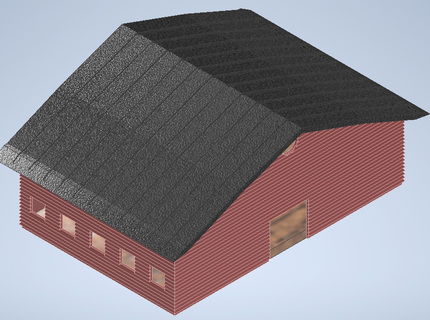 h0 scala fienile edificio edifici strutture 3d print model - Mito3D
