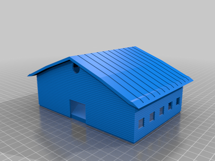 h0 scale buildings building model structures 3d print model - Mito3D
