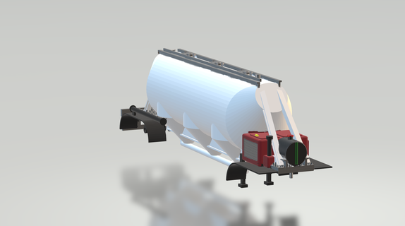 h0 scale cement transport trailer Game ho model railroads models trucks hobbies 3d print model - Mito3D