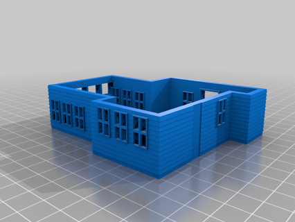 h0 scale house furniture gauge building buildings structures 3d print model - Mito3D