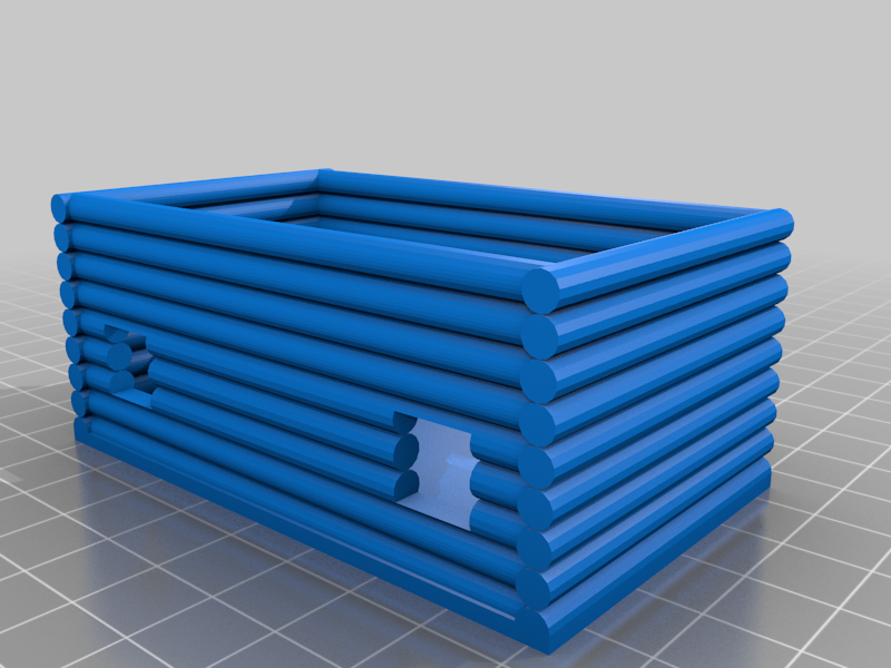 h0 scale loghome - roof building buildings structures 3D print model - Mito3D