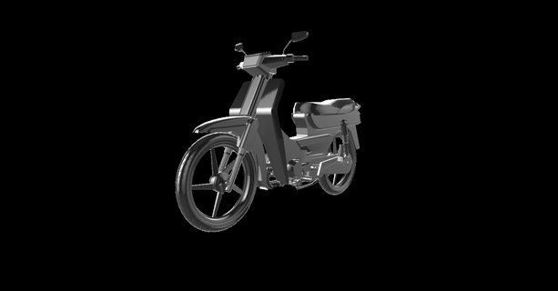 h0nda astral Legende 1 moto Motorrad Motor Fahrrad le la motorrad 3d print model - Mito3D