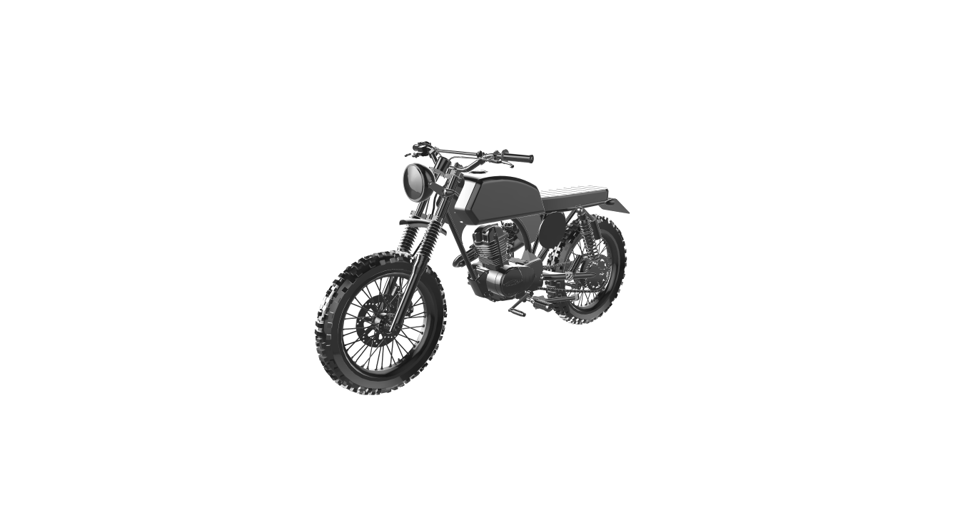 h0nda cg brouilleur moto moteur vélo motocyclette motorrad 3D print model - Mito3D