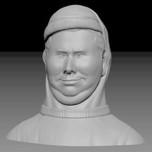 h3h3 art ethan klein bust toshi 3d print model - Mito3D