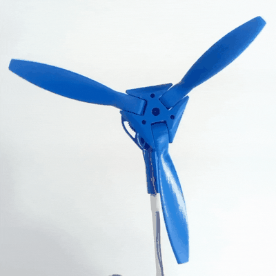 h piojos zumbido arduino versi n 4 serín artilugio ventilador dron componentes propulsor aspa aleta espiral curva deseado 3d print model - Mito3D