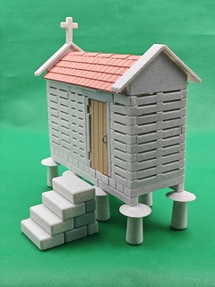 h réo modelo arquitetura celeiro galego 3d print model - Mito3D